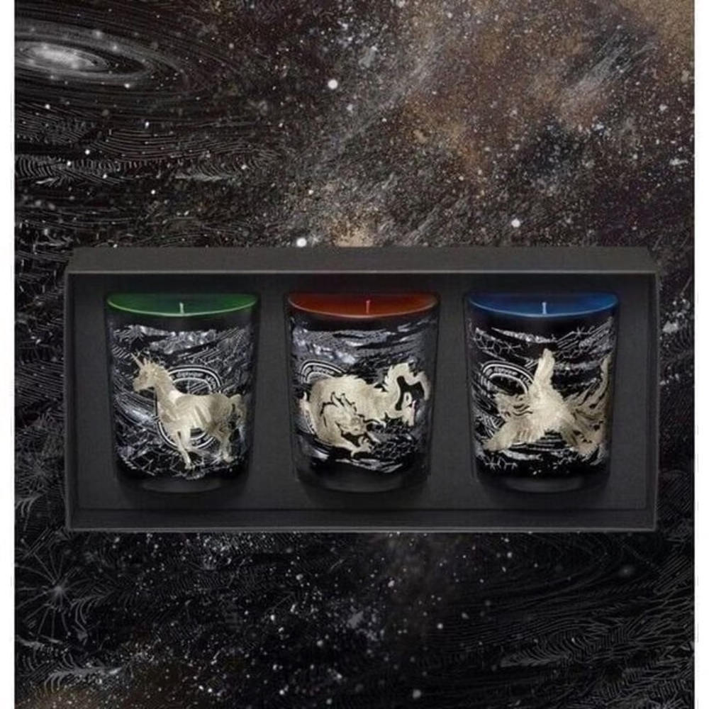 NEW RARE Diptyque 2017 Holiday Candle Set limited edition constellation candle
